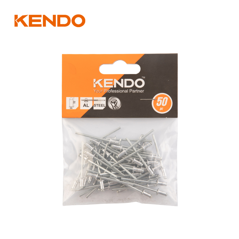 Rivets semi-creux en métal scellés à tête ronde 50pc pour cuirs