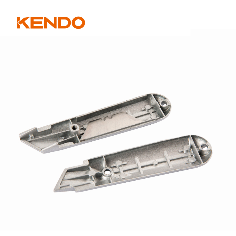 Couteau utilitaire de sécurité robuste en alliage de zinc avec lame fixe pour une coupe professionnelle
